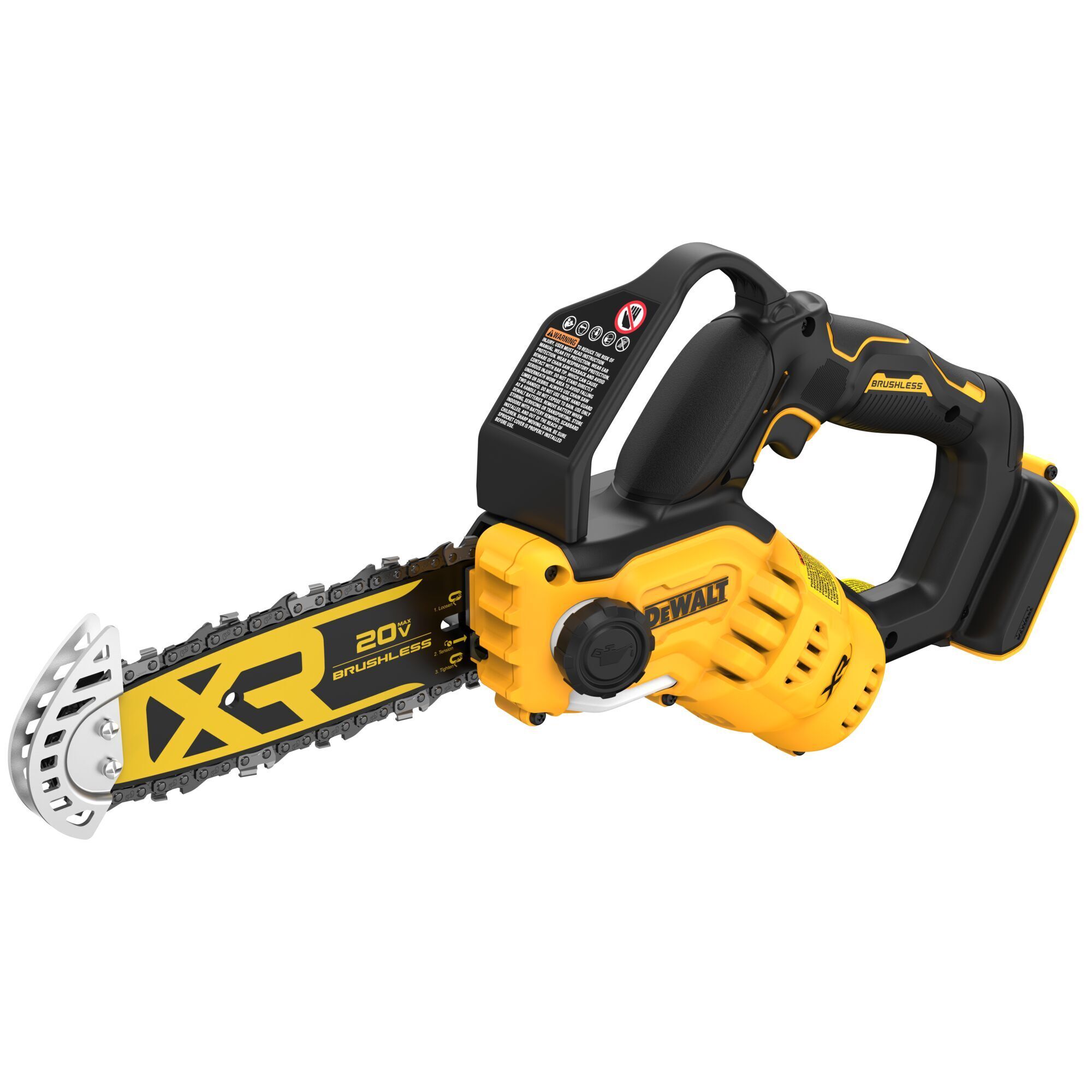 DEWALT 20V MAX Brushless Cordless Pruning Chainsaw — 8in., Lightweight, Tool Only, Model# DCCS623B
